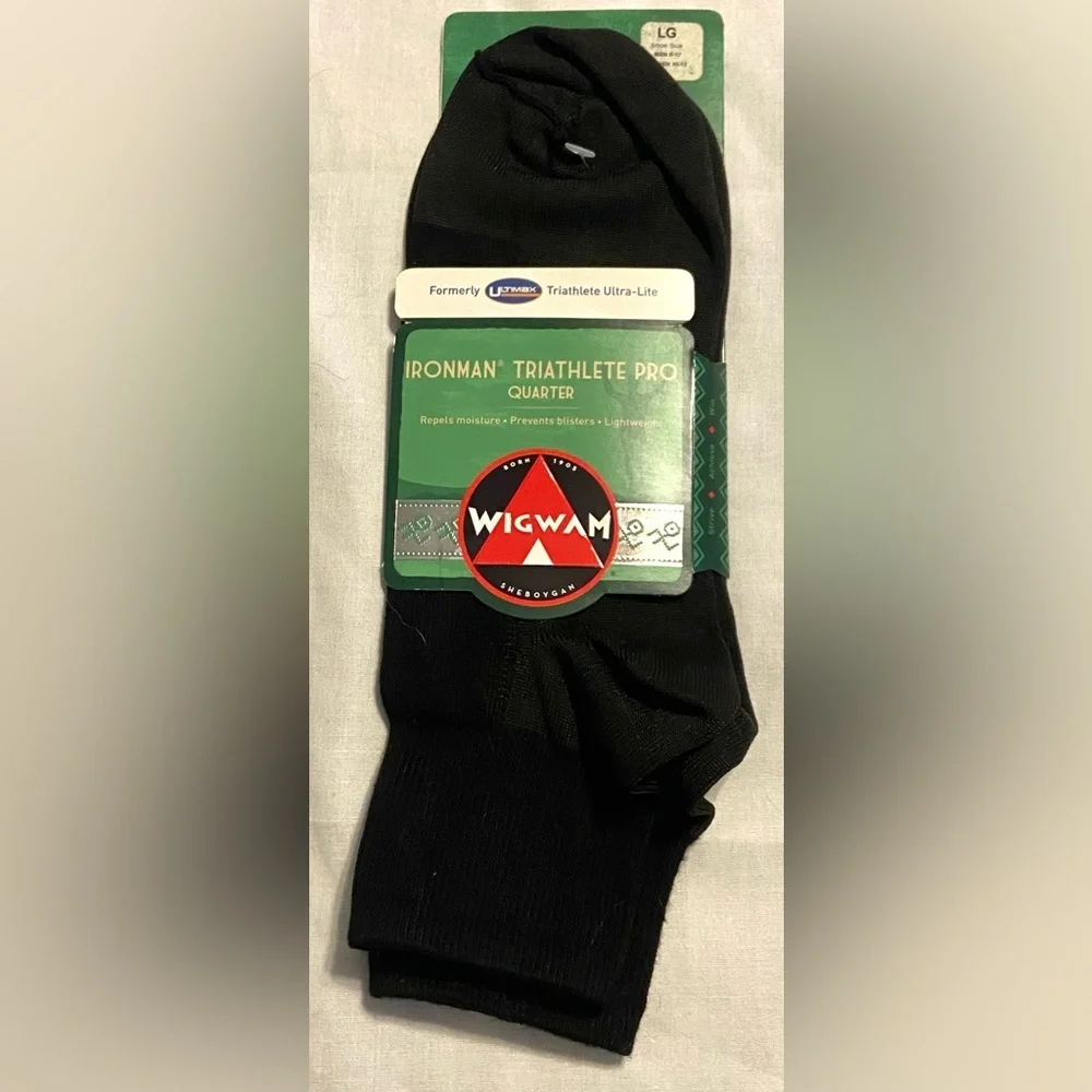 Wigwam Ironman Running Pro Quarter Running Socks M9-12/W10-13 - NWT
